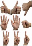 Set of gestures