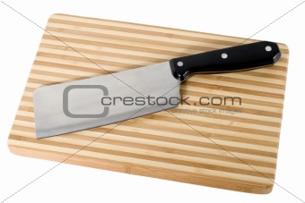 set knife on cutting board