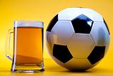 Beer collection, football