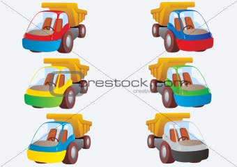 Multi-colored trucks