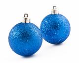 Two Christmas baubles 