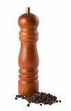 Wooden pepper grinder