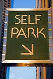 Self Park sign