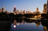 Chicago skyline from Lincoln Park