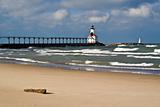 Lighthouse in Michigan City 
