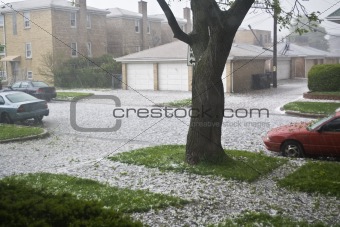 Hail in Chicago