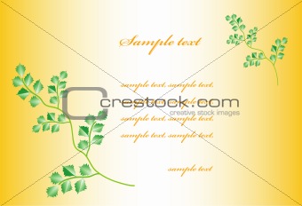 Nature background, sample text