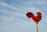 Vintage Red Rooster Sign
