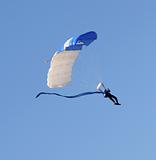 Skydiver descending