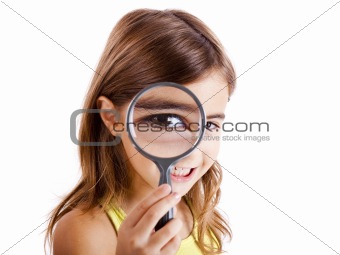 Looking through a magnifying glass