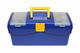 blue plastic toolbox