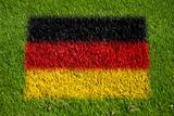 flag of germany on grass