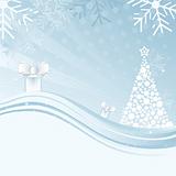 An abstract Christmas background illustration