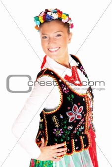 Polish traditional dancer