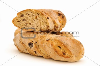 some baguettes with raisins
