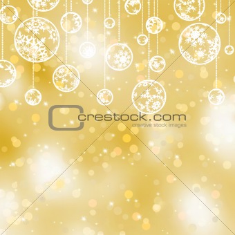 Elegant gold christmas background. EPS 8
