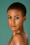 Beauty portrait of young African American woman 