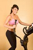 Attractive young woman doing cardio workout