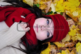 autumn beauty woman
