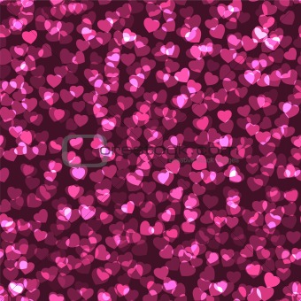 Vector seamless heart texture