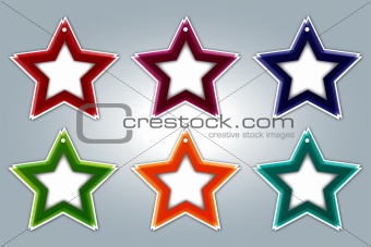 Multi-Color Star Tag
