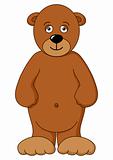 Teddy-bear brown isolated