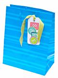 Colorful Gift or Shopping Bag with Sale Tag