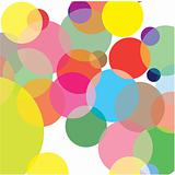 Abstraction from circles. Vector illustration