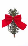 Pine Branch with a Red Bow