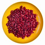 Red Kidney Beans in a Vibrant Yellow Bowl