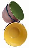 Set of Vibrant Plastic Bowls