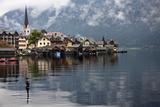 The lake and picturesque village of Hallstatt, Austria