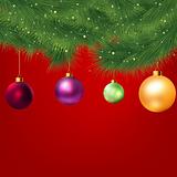 Christmas background with tree. EPS 8