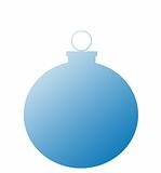 Single Blue Christmas Ball