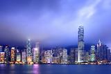 Hong Kong, city at night