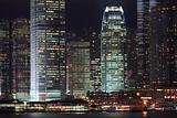 Hong Kong, city at night