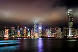 Hong Kong, city at night