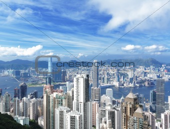 Hong Kong view from peak
