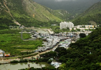 Tai O fishing village view from high