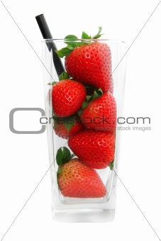 strawberry juice concept