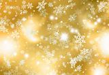 Gold snowflake background