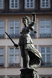 Lady Justice Statue in Frankfurt Main, Germany