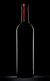 Red wine bottle silhouette