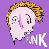Punk Mohawk Character