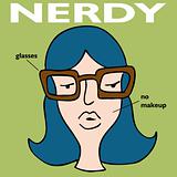 Nerdy Girl With Glasses