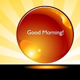 Good Morning Sunrise Background Button