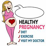 Healthy Pregnancy Woman