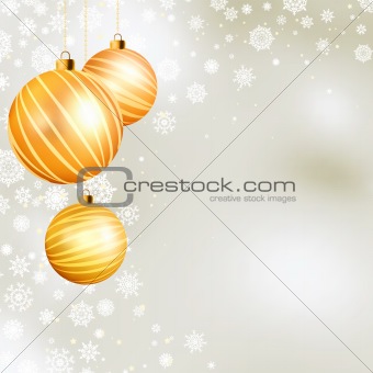 Gold christmas ball. EPS 8