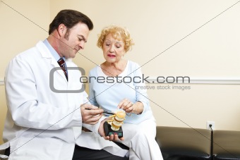 Chiropractor and Senior Woman