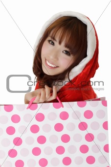Attractive shopping girl